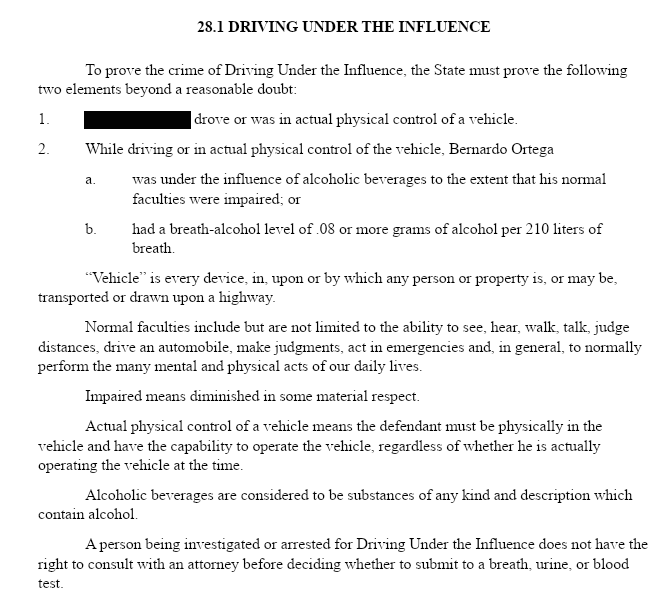 The Jury Instructions