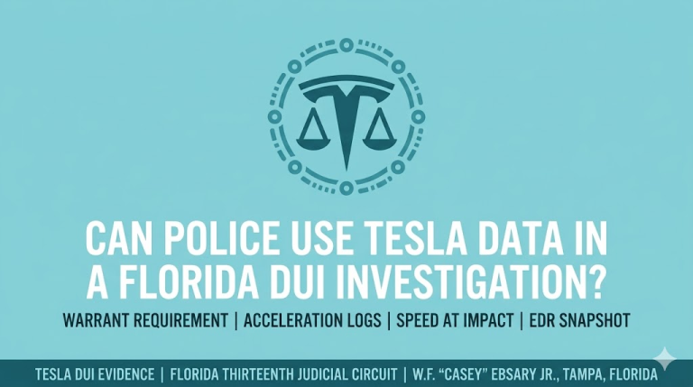 Can Police Use Tesla Data in a Florida DUI Investigation?