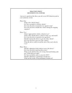DUI Testimony Manual