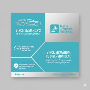 McMahon Crash - While the headlines focus on the celebrity status and the eye-popping speeds, the legal resolution of this case offers a masterclass in how "diversionary" programs function in the criminal justice system—concepts that are equally applicable right here in Tampa and Hillsborough County.