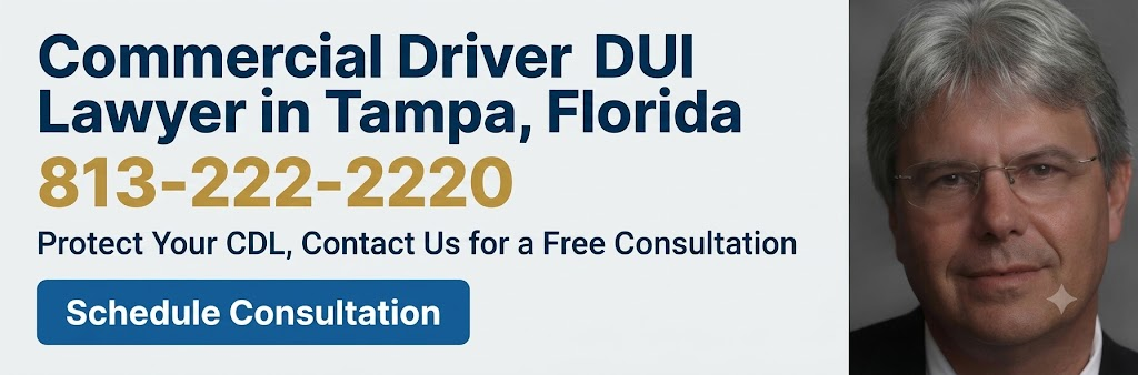 Commercial driver's license (CDL) DUI