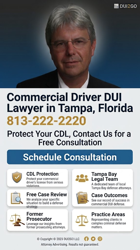 Commercial Driver CDL DUI Lawyer in Tampa Bay